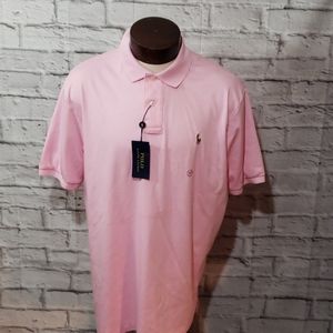 Polo Ralph Lauren Mens pink polo Shirt
